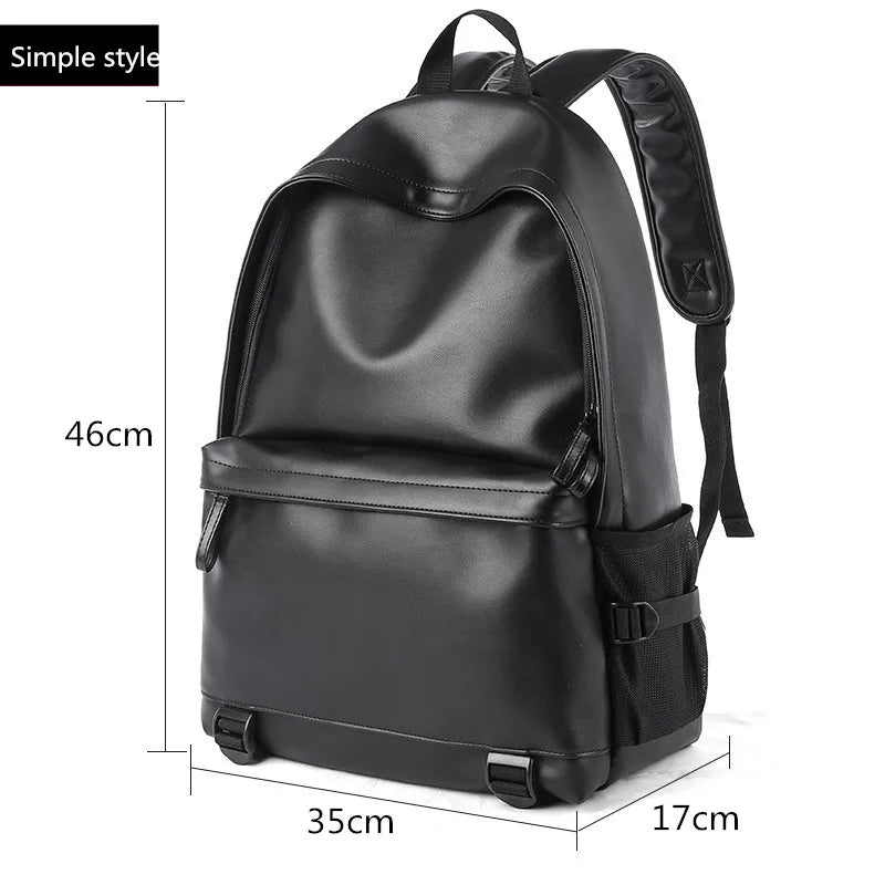 Zaino Uomo in Cuoio di Alta Qualità per Laptop 15,6" – Elegante e Resistente per Scuola e Tempo Libero