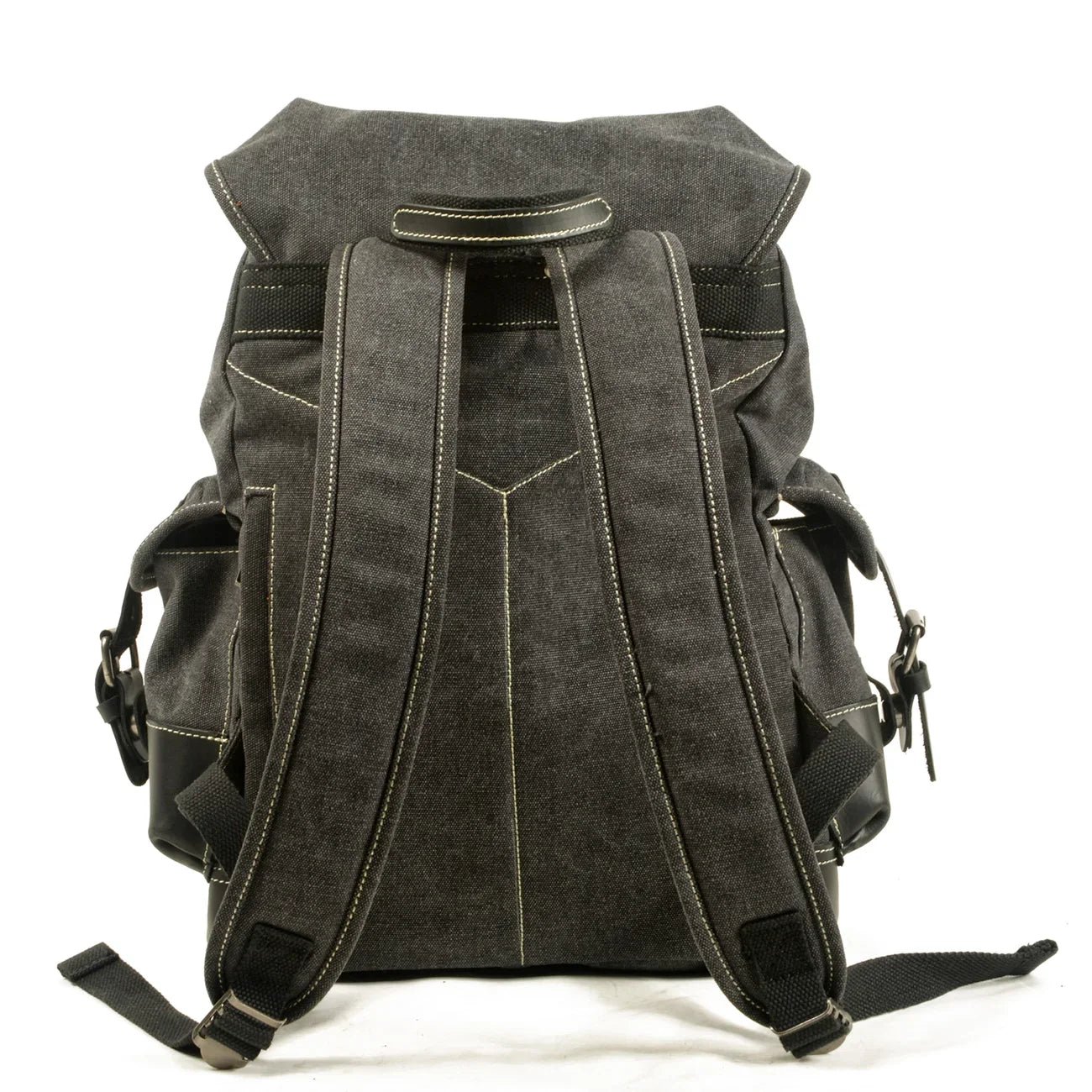 Zaino Uomo Casual in Tela e Pelle – Grande Capacità per Viaggi, Scuola e Attività Outdoor
