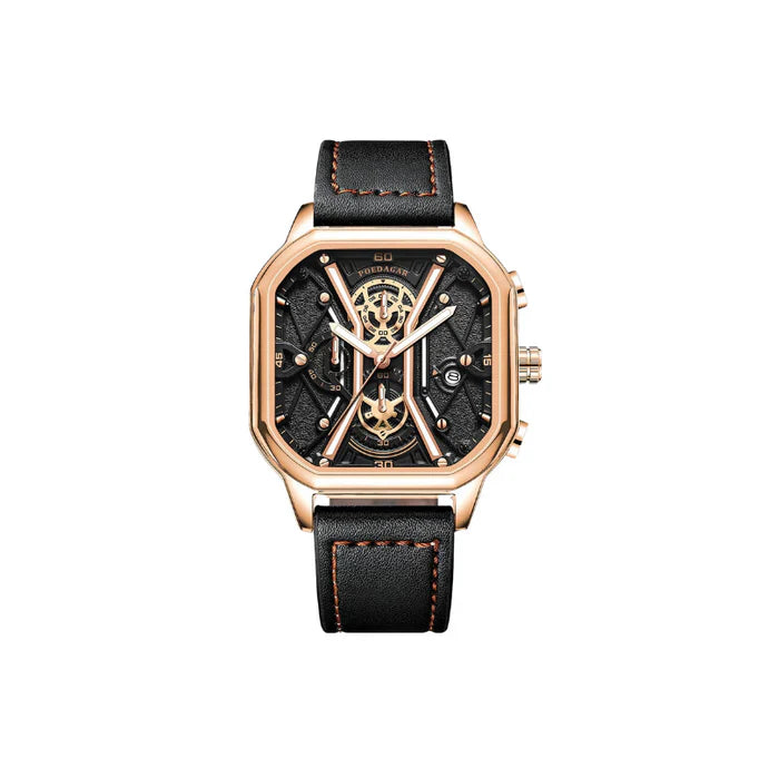 Orologio con Cinturino in Pelle Triste – Design Classico e Comfort Elegante