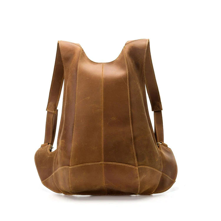 Luufan Crazy Horse Leather Fanny Backpack – Design Unico e Versatile