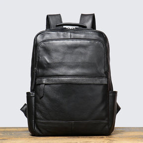 Zaino Vintage Uomo in Vera Pelle Cowhide Leathfocus – Crossbody e Backpack per Laptop 15"