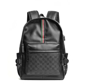 Zaino Plaid di Design in Cuoio di Alta Qualità – Grande Capacità per Scuola e Viaggio