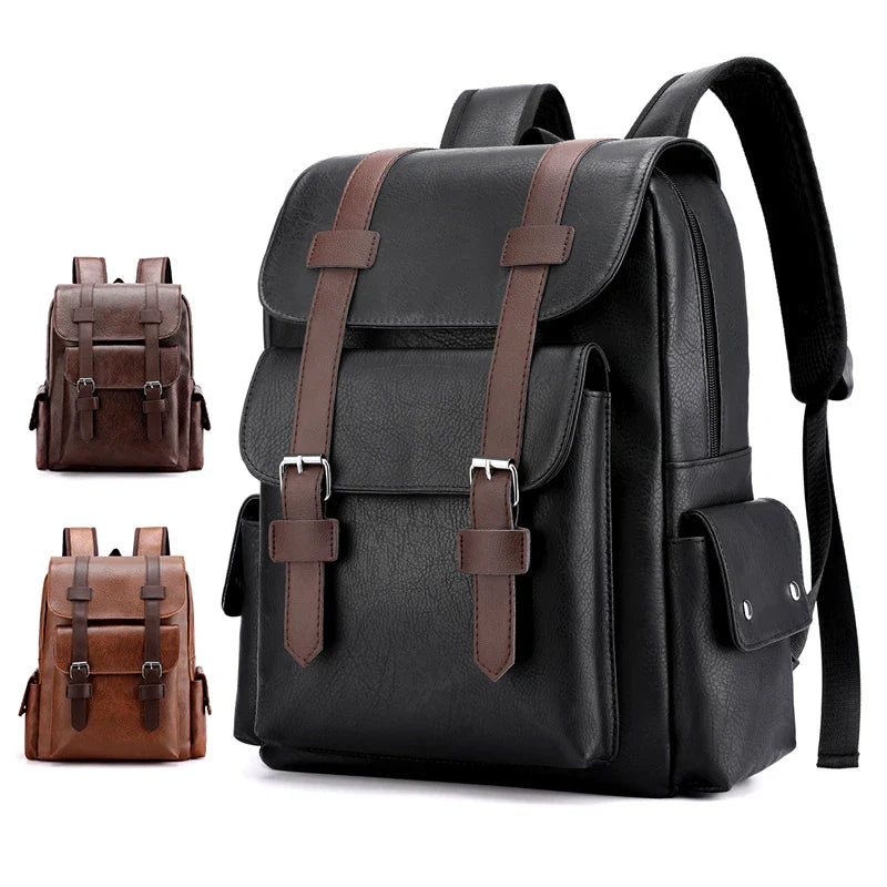 Zaino Uomo in Cuoio Grande per Laptop – Scuola e Viaggi