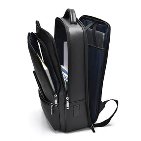 Zaino Uomo in Pelle con Porta USB – Elegante e Funzionale per Ufficio, Viaggi e Laptop