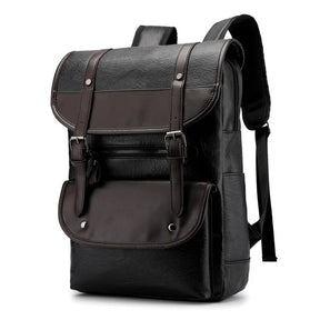 Zaino Vintage in Vera Pelle per Laptop – Grande Capacità, Impermeabile e Multifunzionale per Scuola e Viaggio