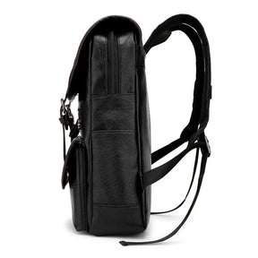 Zaino Vintage in Vera Pelle per Laptop – Grande Capacità, Impermeabile e Multifunzionale per Scuola e Viaggio
