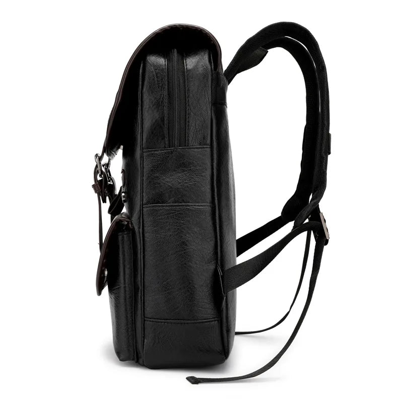 Zaino Vintage in Vera Pelle per Laptop – Grande Capacità, Impermeabile e Multifunzionale per Scuola e Viaggio
