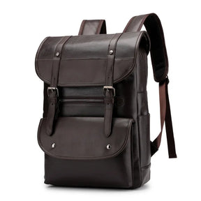 Zaino Vintage in Vera Pelle per Laptop – Grande Capacità, Impermeabile e Multifunzionale per Scuola e Viaggio