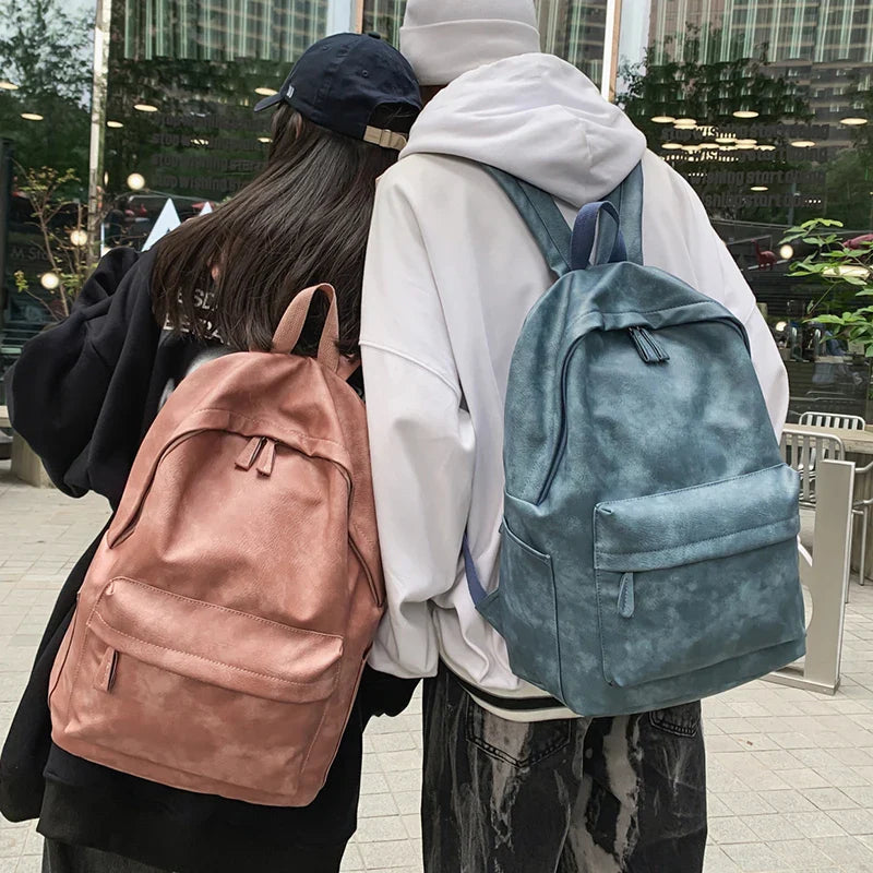 Zaino Unisex in Pelle Sintetica – Grande Capacità per Laptop, Scuola e Viaggi