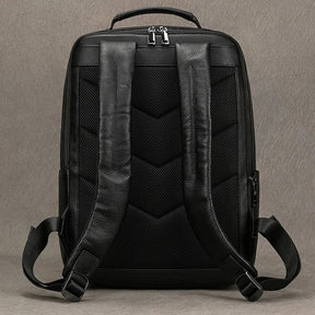 Zaino Uomo in Vera Pelle Impermeabile per Laptop 15,6" – Moda, Viaggi e Scuola