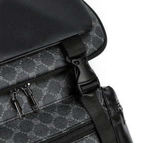 Zaino Uomo in Pelle con Design Ispirato allo Squalo – Grande Capacità per Studenti e Viaggiatori