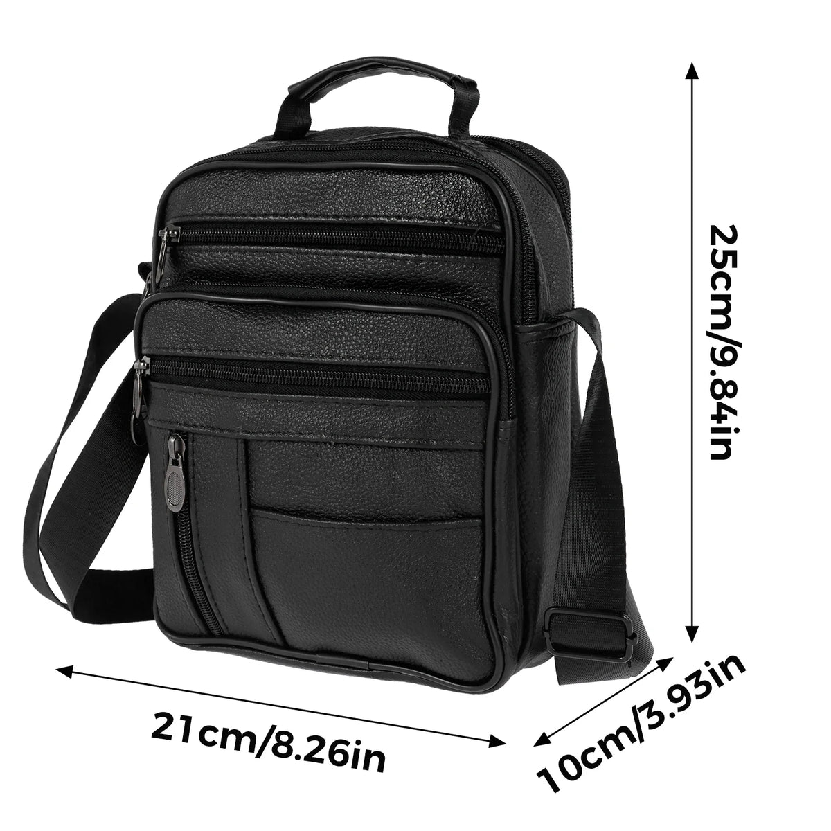 Borsa a Tracolla in Pelle Uomo – Piccola, Grande Capacità, Business e Casual