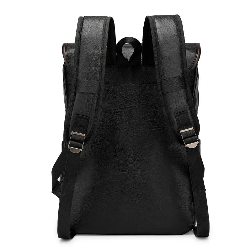 Zaino Vintage in Vera Pelle per Laptop – Grande Capacità, Impermeabile e Multifunzionale per Scuola e Viaggio
