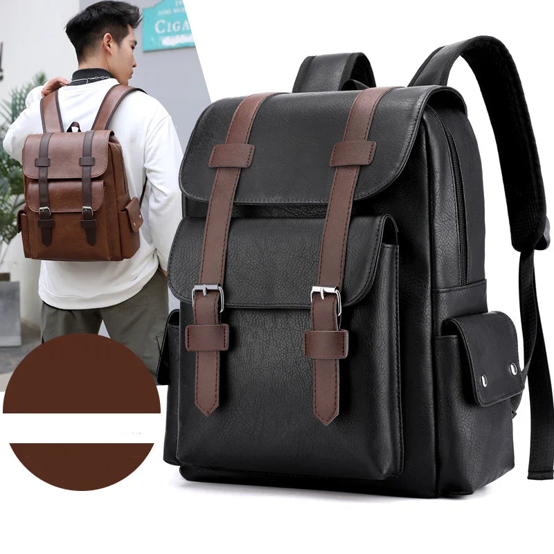 Zaino Uomo in Cuoio Grande per Laptop – Scuola e Viaggi