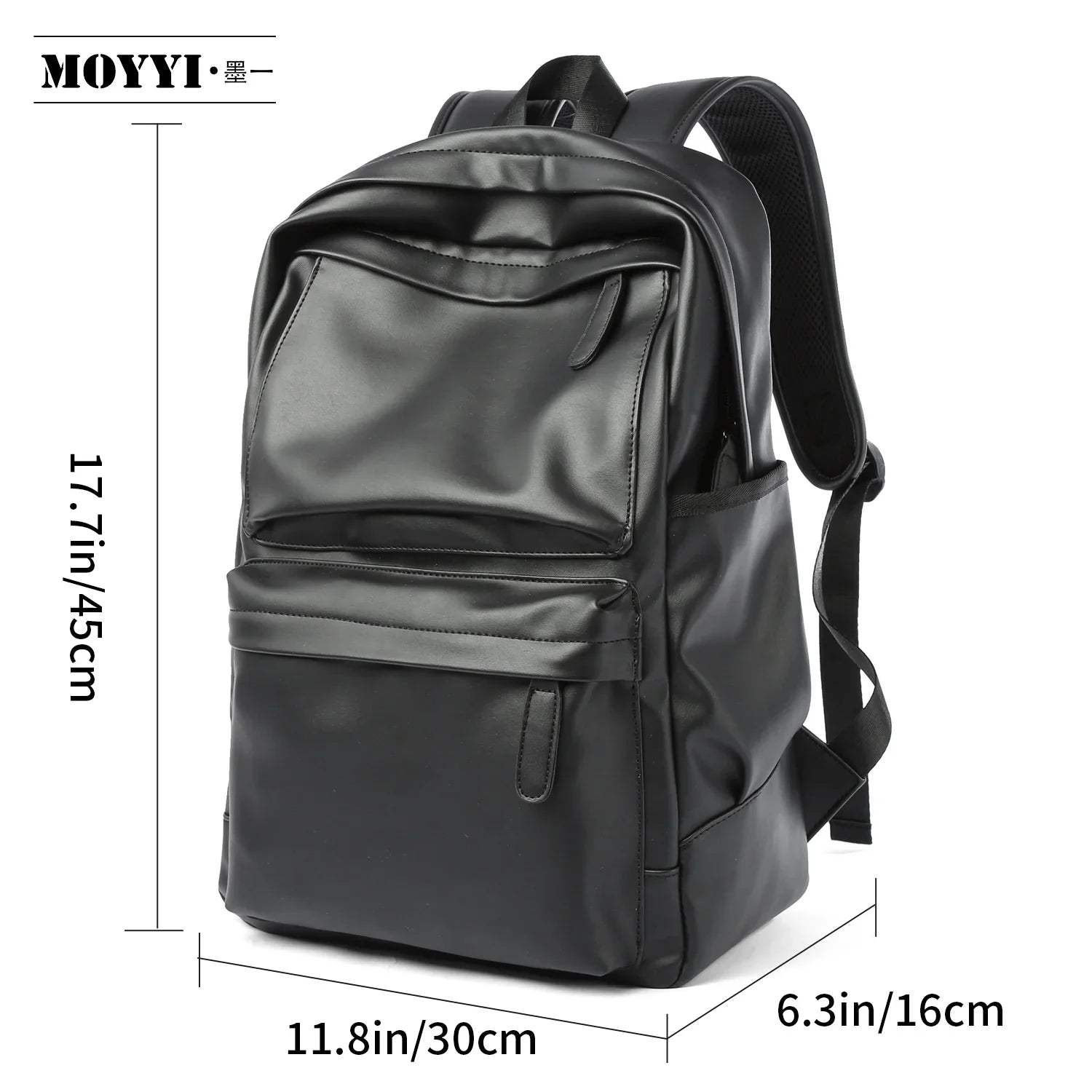 Zaino Uomo in Cuoio Resistente all’Acqua con Porta USB – Per Laptop 14 Pollici e Viaggi