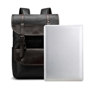 Zaino Vintage in Vera Pelle per Laptop – Grande Capacità, Impermeabile e Multifunzionale per Scuola e Viaggio