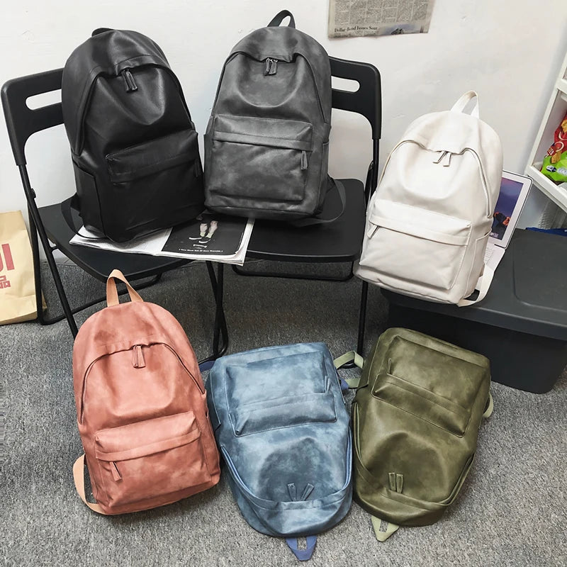 Zaino Unisex in Pelle Sintetica – Grande Capacità per Laptop, Scuola e Viaggi