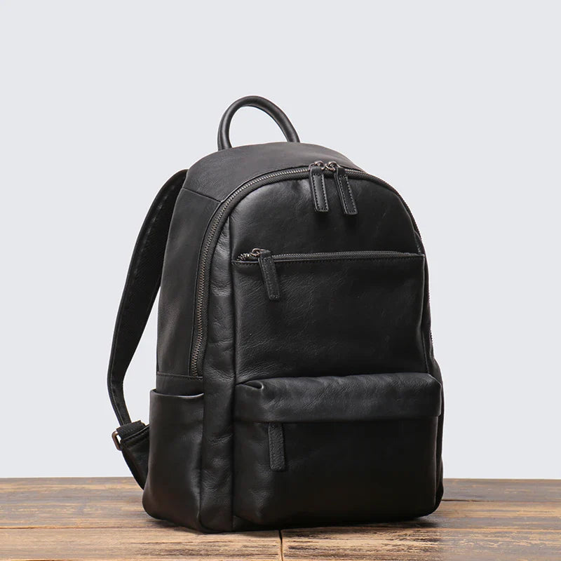 Zaino Uomo in Cuoio Vintage LeathFocus – Classico, Fatto a Mano, per Scuola e Tempo Libero
