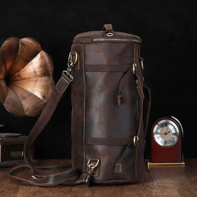 Zaino Uomo in Pelle Vintage Crazy Horse – Design Unico e Grande Capacità per Viaggi e Uso Quotidiano
