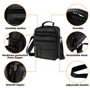 Borsa a Tracolla in Pelle Uomo – Piccola, Grande Capacità, Business e Casual