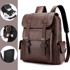 Zaino Uomo in Cuoio Grande per Laptop – Scuola e Viaggi