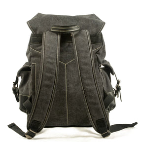 Zaino Uomo Casual in Tela e Pelle – Grande Capacità per Viaggi, Scuola e Attività Outdoor
