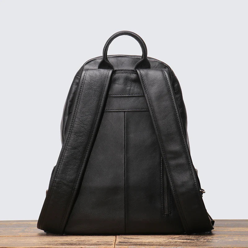 Zaino Uomo in Cuoio Vintage LeathFocus – Classico, Fatto a Mano, per Scuola e Tempo Libero