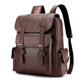 Zaino Uomo in Cuoio Impermeabile di Lusso – Grande Capacità per Laptop e Viaggio
