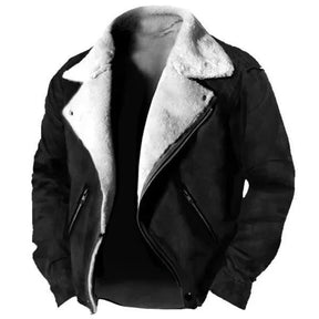 Giacca Invernale da Uomo in Tessuto con Fodera in Pelliccia – QuietMen Premium | Calore ed Eleganza Verde Militare